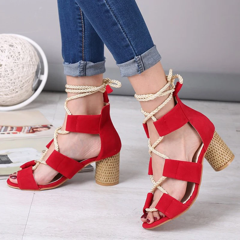 Босоножки IF IFOND женские на шнуровке высокий каблук пикантные сандалии с открытым