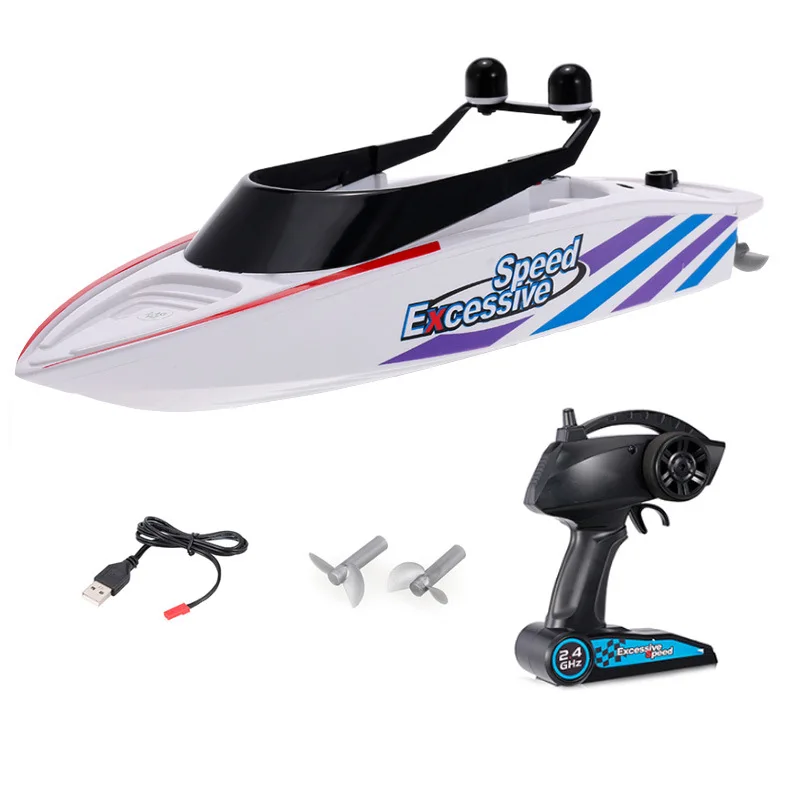 Высокая Скорость RC лодка 15км/ч 2 4 ГГц канала Электрический Workbale на воде Радио