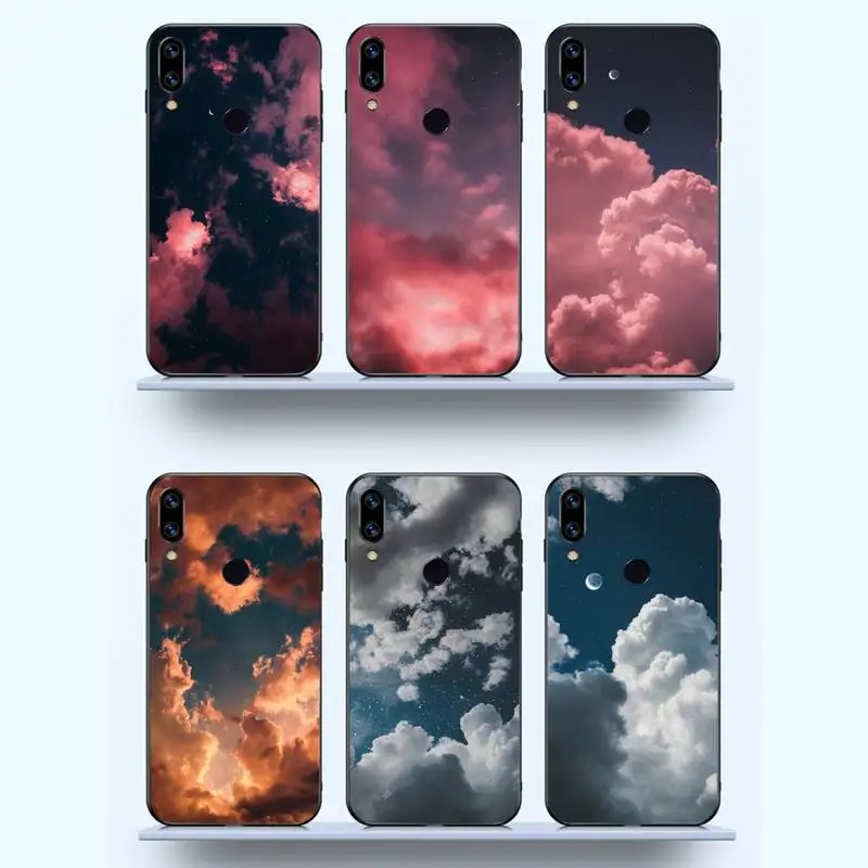 

Sweet sky pink Cloud Great art Phone Case For Xiaomi Redmi note 7 8 9 11 t s 10 A pro lite funda shell coque cover