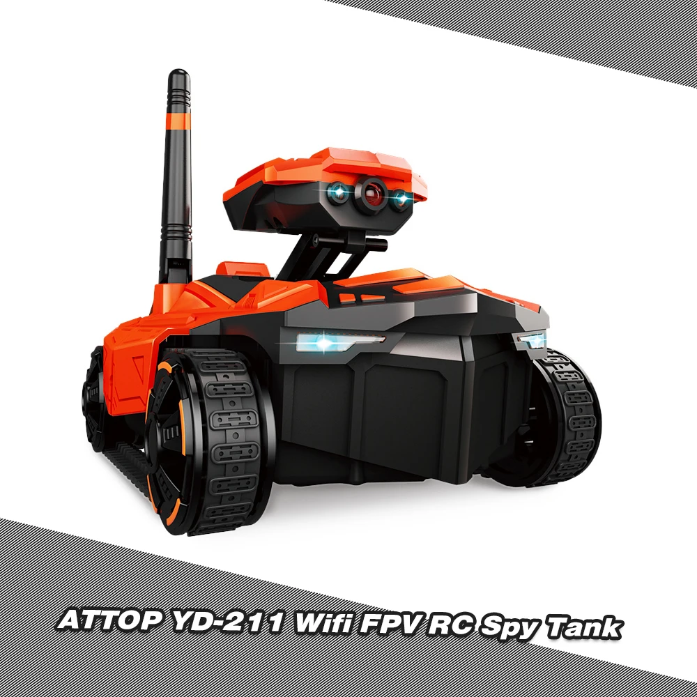 ATTOP YD 211 Wifi FPV 0.3MP камера App дистанционное управление шпионский Танк