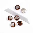 Популярные стеклянные стразы K9 s в форме подушки, дымчатый топаз, рассыпчатые Стразы для 3D украшения для ногтевого дизайна