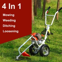 4 in 1 lawn mower gasoline tillers 4 stroke engine brush cutter greenworks multifunction orchard cultivated land loosening
