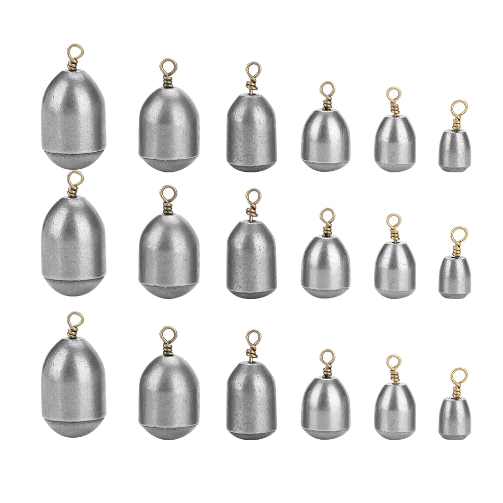 

18pcs Eco-friendly Fishing Sinker Iron Weight Fish Casting Tool Set with Box