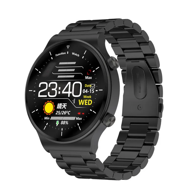 

Business Smart Watch Bluetooth Heart Rate Monitoring IPS Screen IP68 Waterproof For Android IOS 2021 watch men curren
