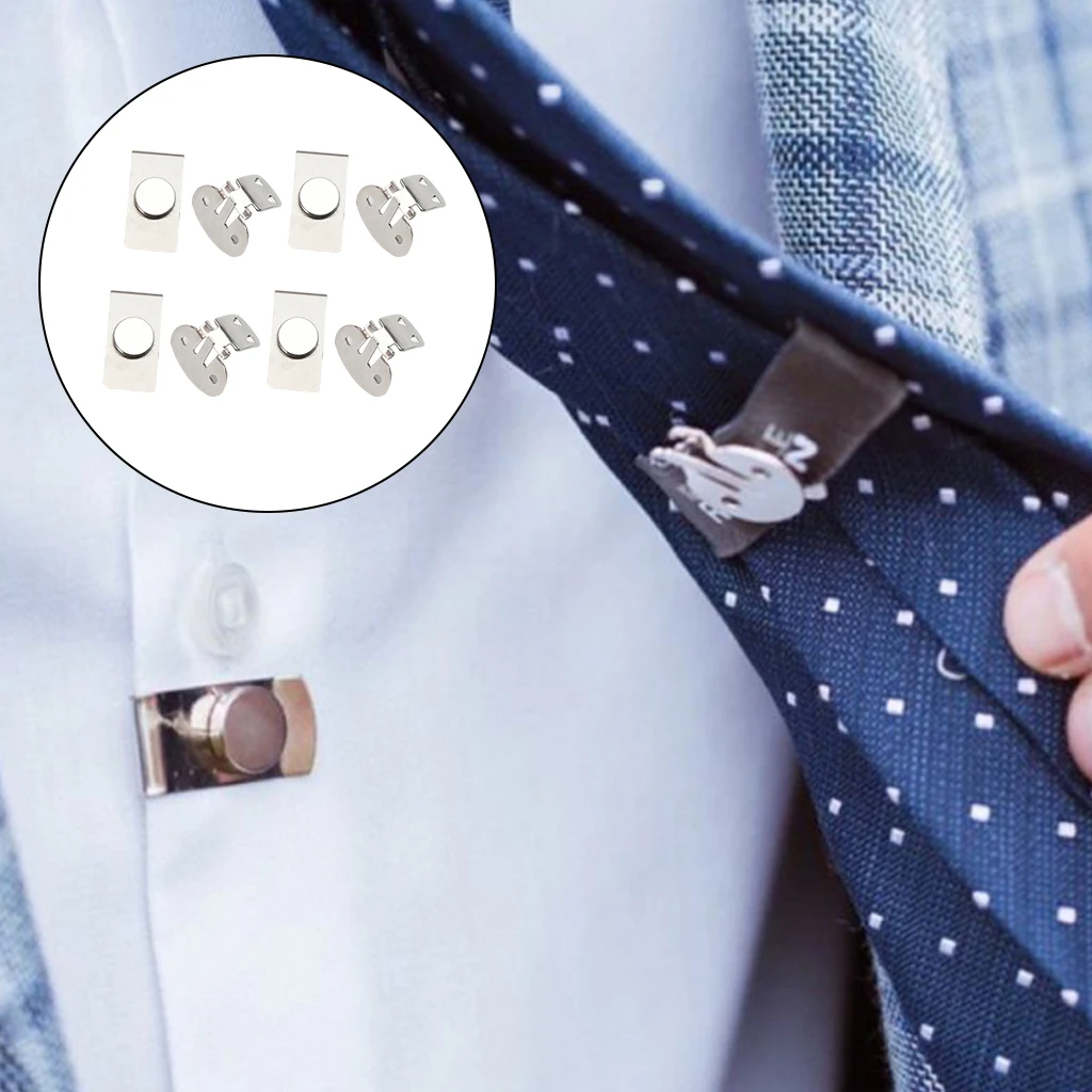 

8x Invisible Magnetic Arrow Type Tie Clips Holder Accessories Gifts