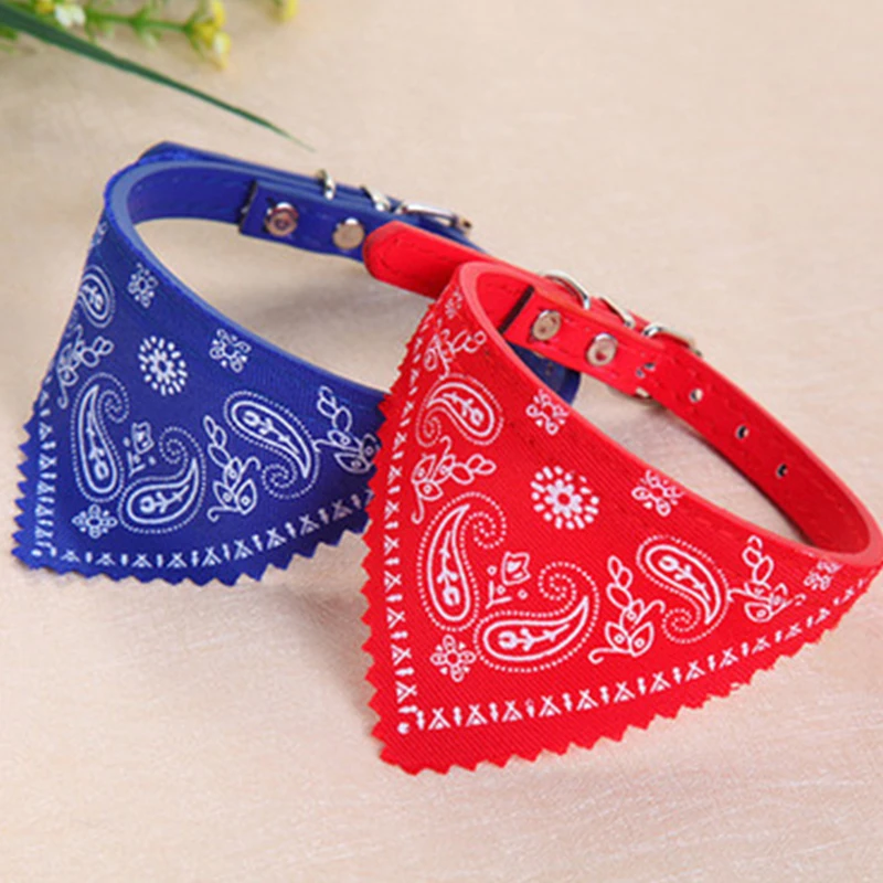 Регулируемый принт нагрудники Собака Pet шейный платок шарф воротник треугольник