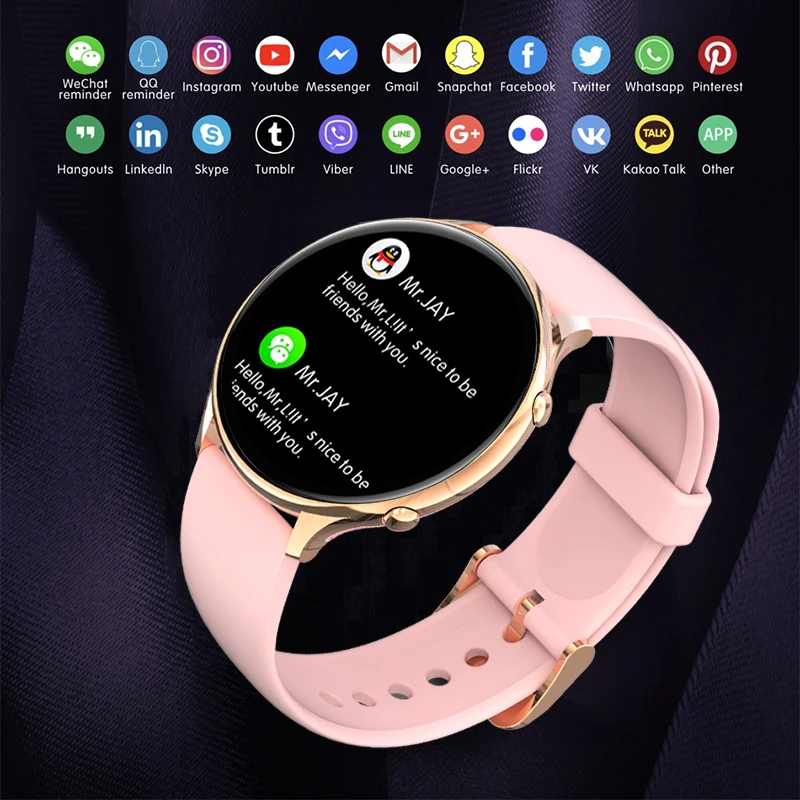 lige fashion sports smart watch women fitness message push smartwatch ladies bracelet custom dial clock for xiaomi huawei phone free global shipping
