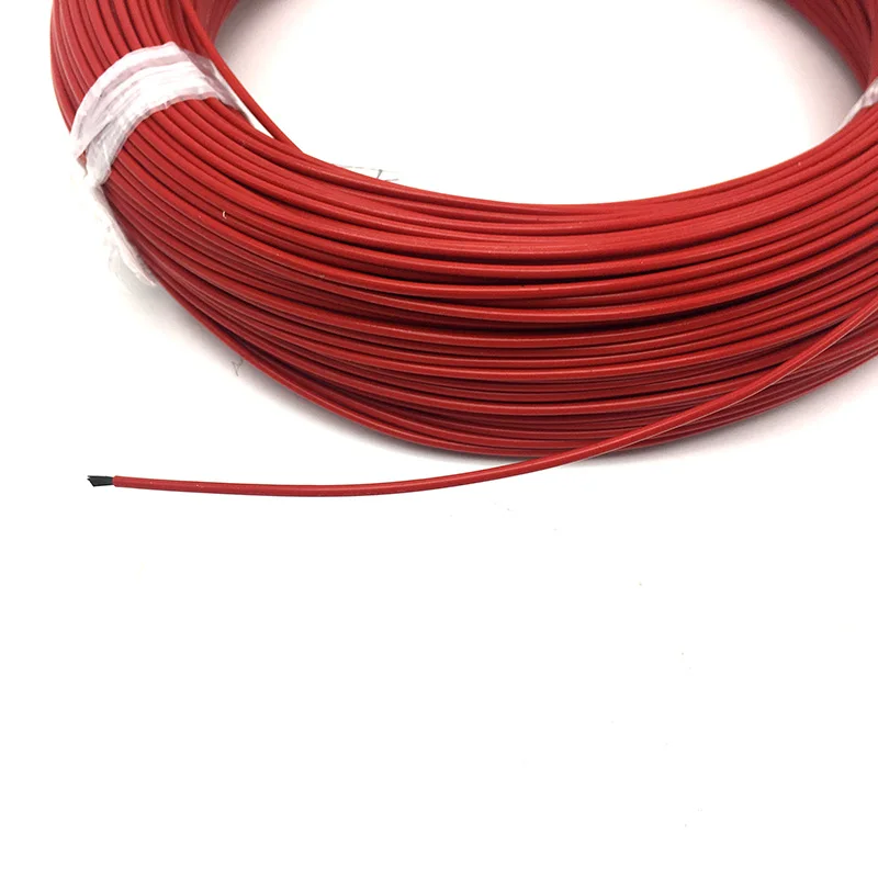 Низкая цена 30M 50M 100M 12k 33Ohm PTFE нагревательный кабель из углеродного волокна