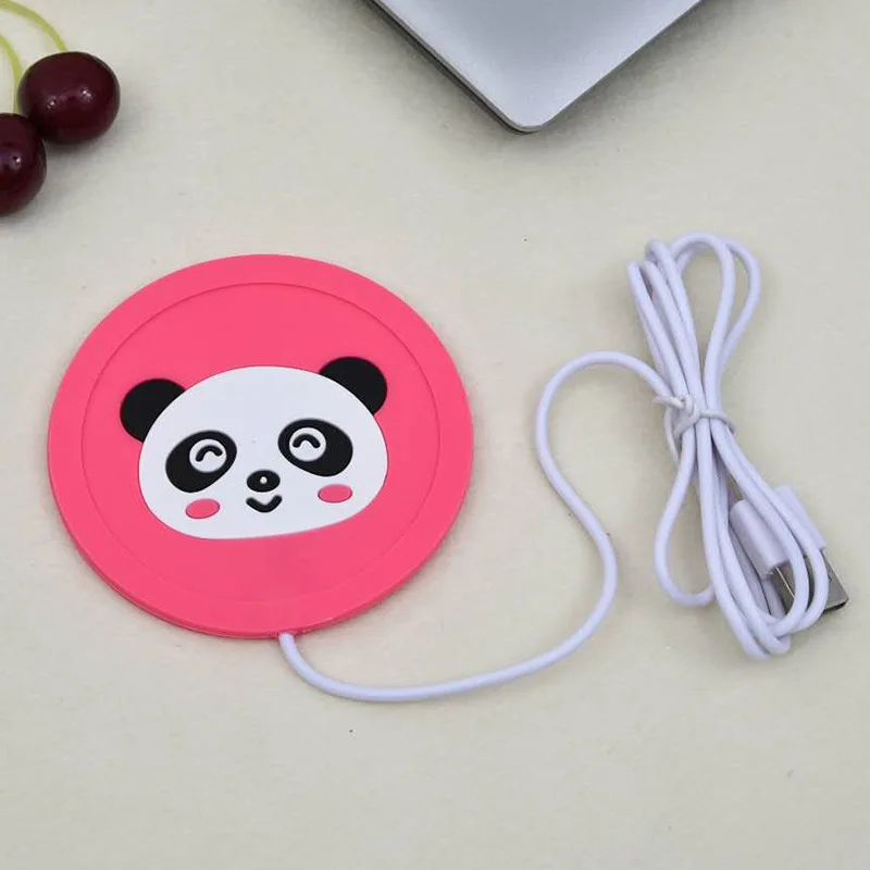 Panda Высокое качество Творческий 5 В USB милый силиконовый нагреватель тепла нагреватель молоко чай кофе кружка горячие напитки напиток чашка - Цвет: Panda