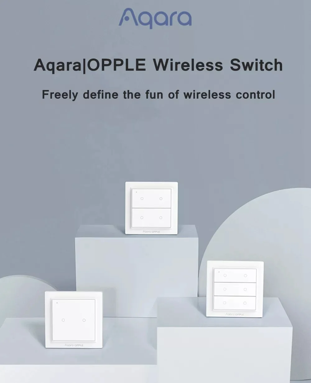 Новая международная версия Xiaomi Aqara opply беспроводной умный переключатель ZigBee 3,0 работает с Mijia App Apple HomeKit настенный переключатель