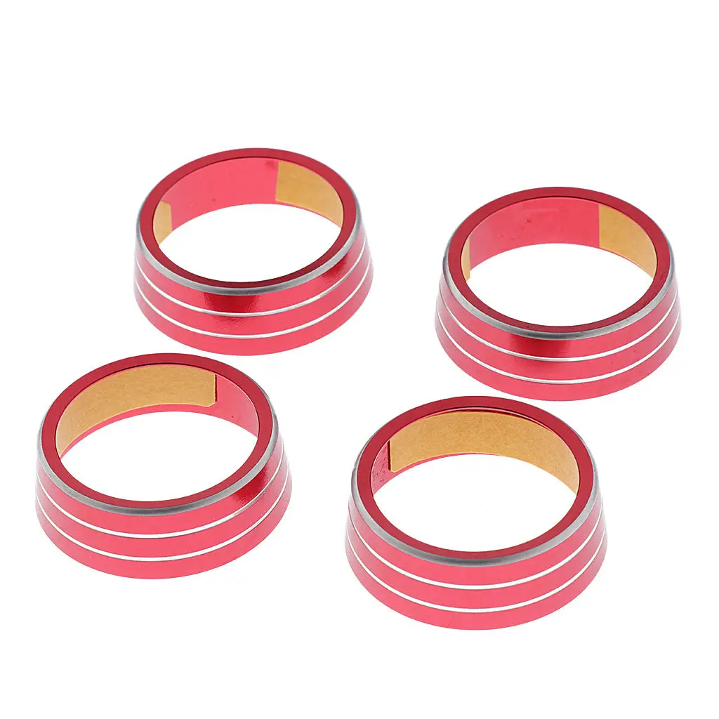 

4 Pieces Aluminum AC Climate Control Knob Cover For Civic 16