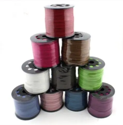 

3mm x1.5mm 100 meter mixed black brown Faux Flat Suede velvet Lace Leather Cord Jewelry DIY Rope j2556 Jewelry accessories