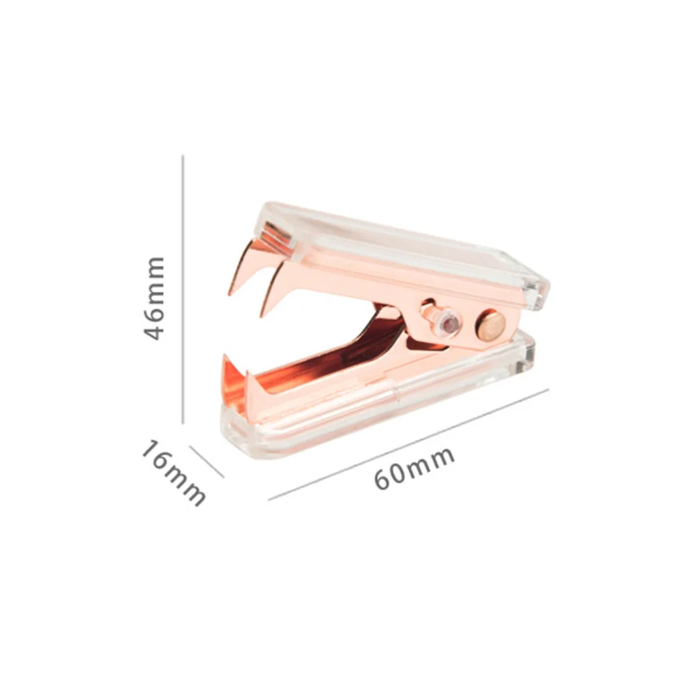 

Clear Acrylic Rose Gold Staple Remover Office School Desk Accessories