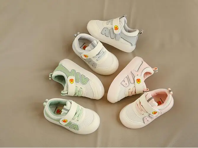 

Осенняя обувь для малышей, повседневная обувь для маленьких мальчиков и девочек, нескользящая Студенческая обувь на мягкой подошве, Детски...