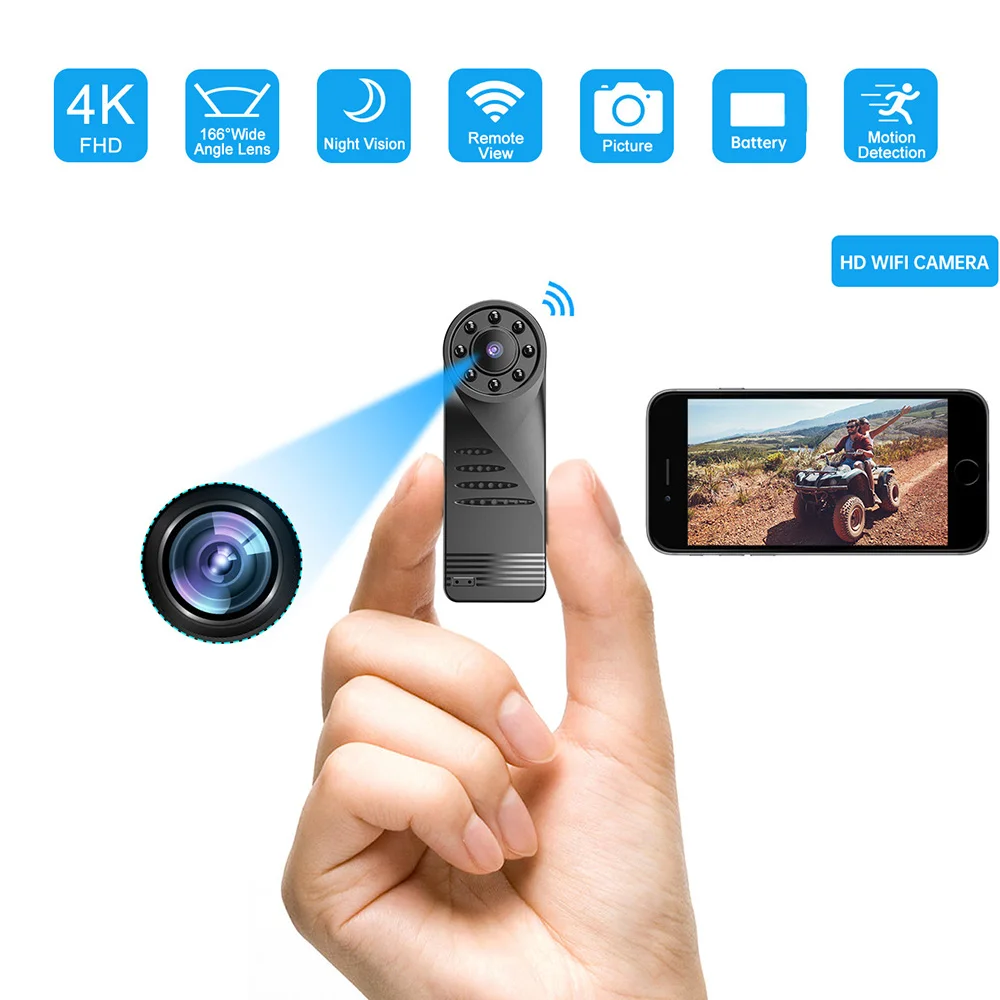 

Full HD 1080P Mini Wifi Camera Wide Angle Wireless Camcorder Night Vision Security Battery Camera Digital Portable Micro Mini DV