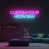 custom logo led neon sign light for room wedding party birthday bedroom design name personalized decoration wall neon light sign