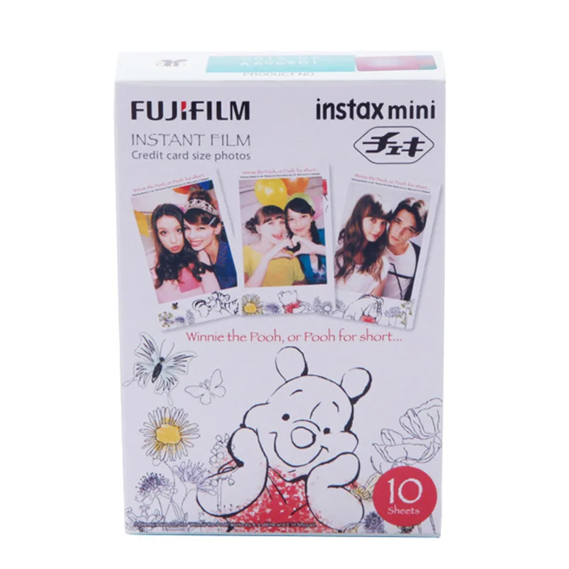 10 листов fuji fujifilm instax mini Color edge fims для instant camera mini 7s 25 50s 8 90 фотобумага - Цвет: Bear White