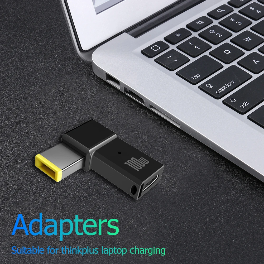 Type C Power Adapter Connector Female to DC Male Converter PD 100W Fast Charging for Lenovo PC | Компьютеры и офис