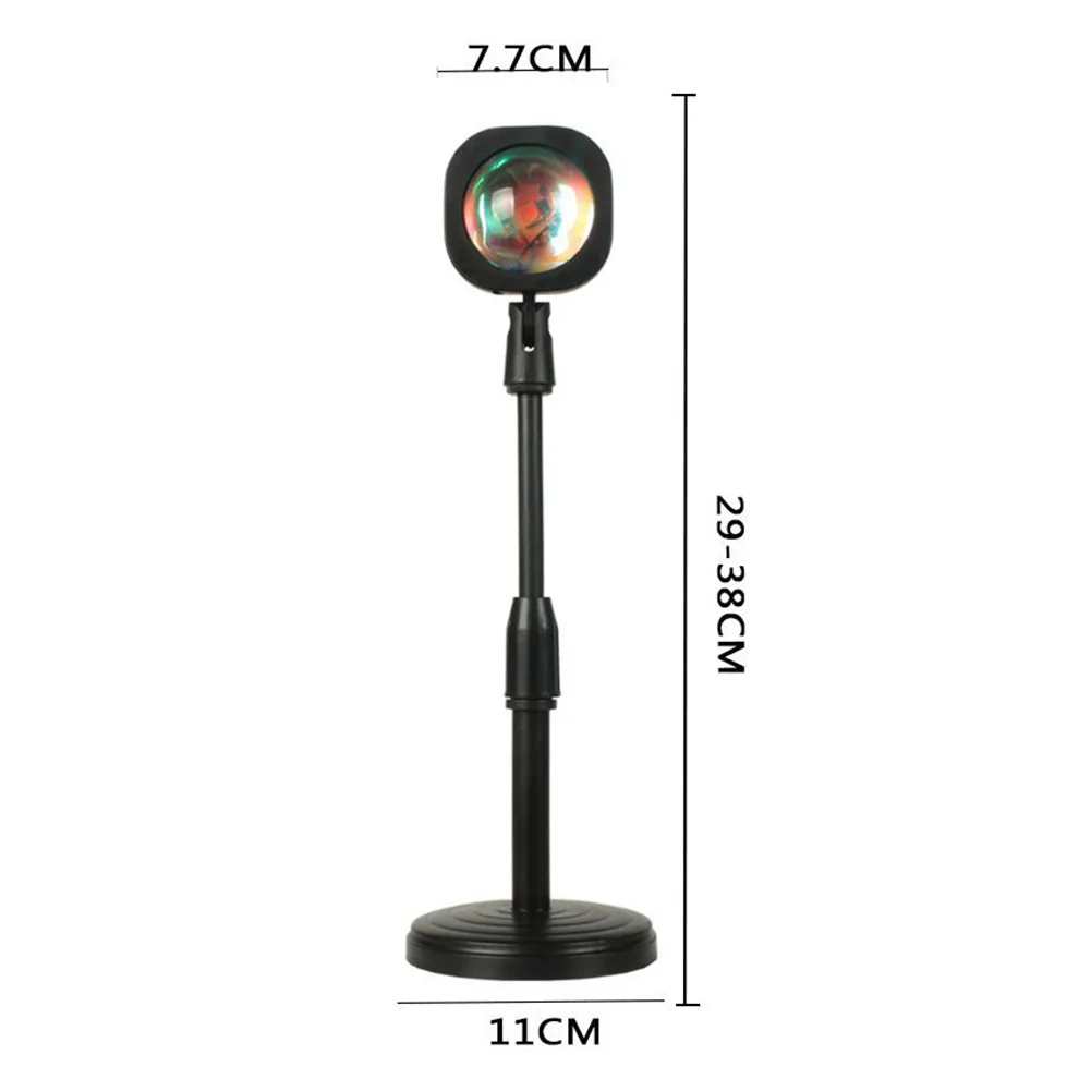 

USB Rainbow Sunset Lamp Projector Led Night Light Sun Projection Desk Lamp for Bedroom Bar Coffee Shop Wall Decoration Lighting