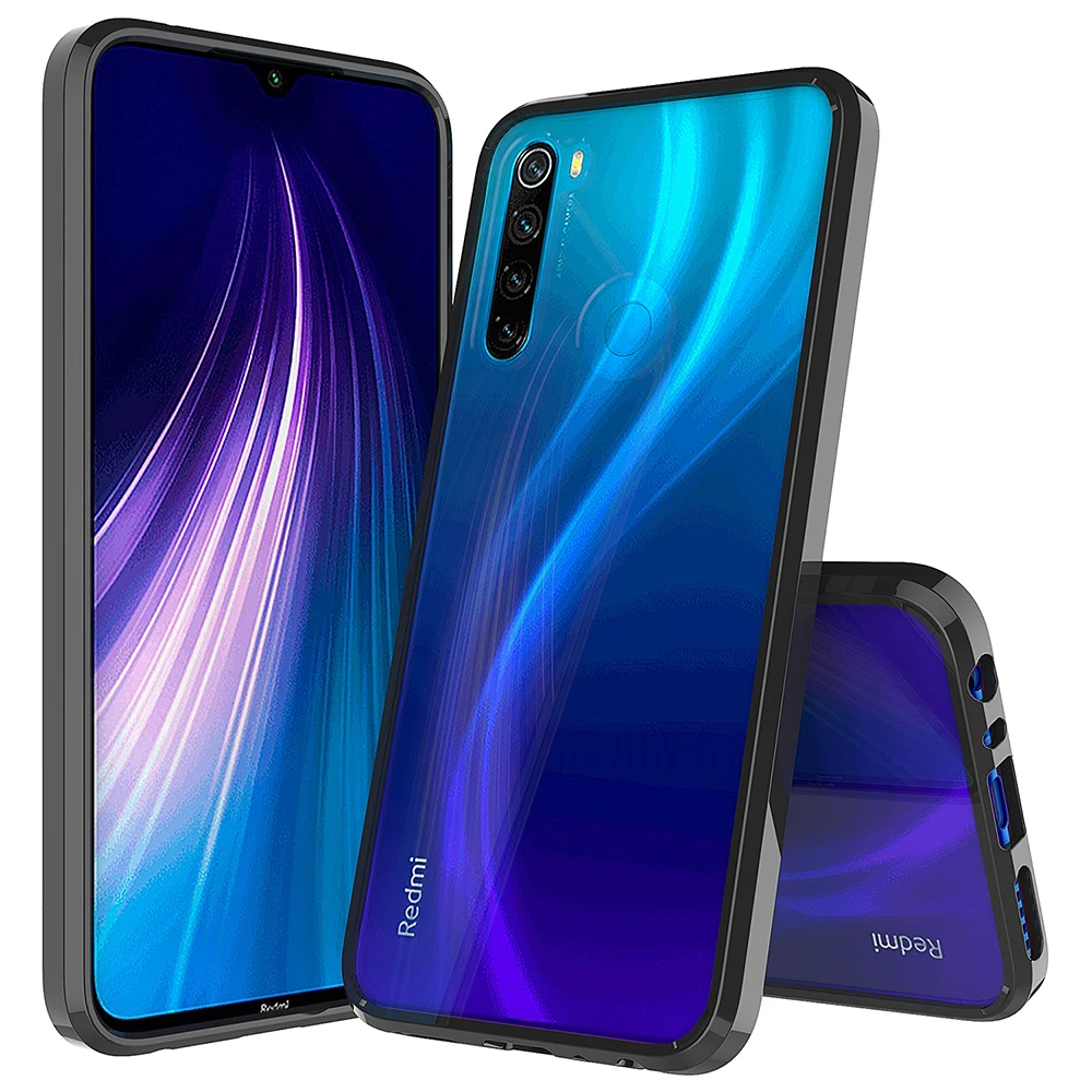 Мягкий Силиконовый ТПУ/ПК чехол для Xiaomi Redmi Note 8 Pro чехлы оболочка ударопрочный