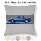 Чехол для подушки Mx5 Miata на 10-ю годовщину, наволочка из хлопка и льна для Mazda Mx5 родстер Miata в классическом автомобиле