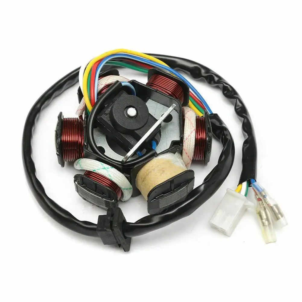 1 комплект гоночная катушка зажигания CDI Свеча мопед магнит статор скутер