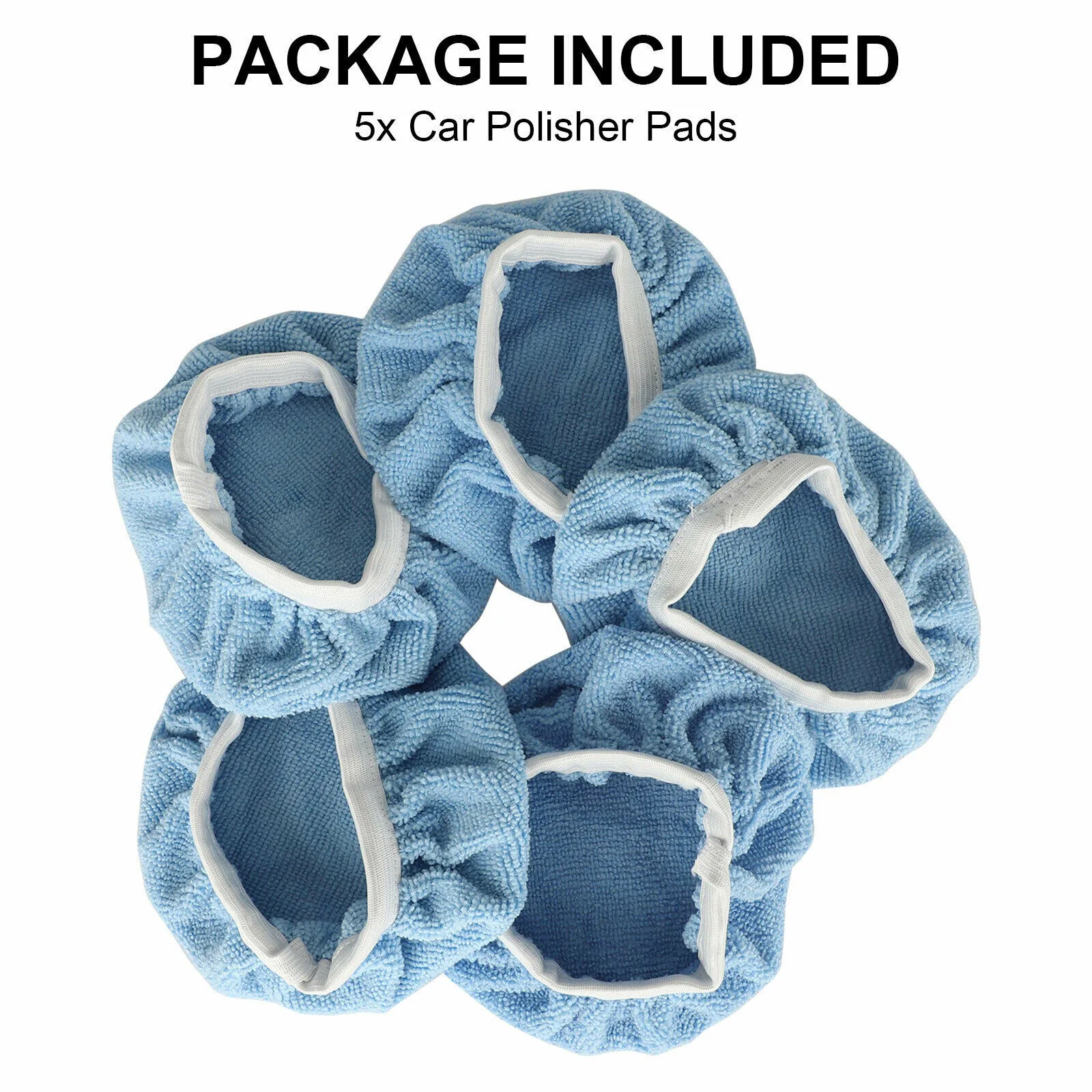 

Polisher Pads 5PCS 5inch6inch Car Polisher Pads Microfiber Car Polishing Polisher Waxing Bonnet Buffing Pads Cover Kit