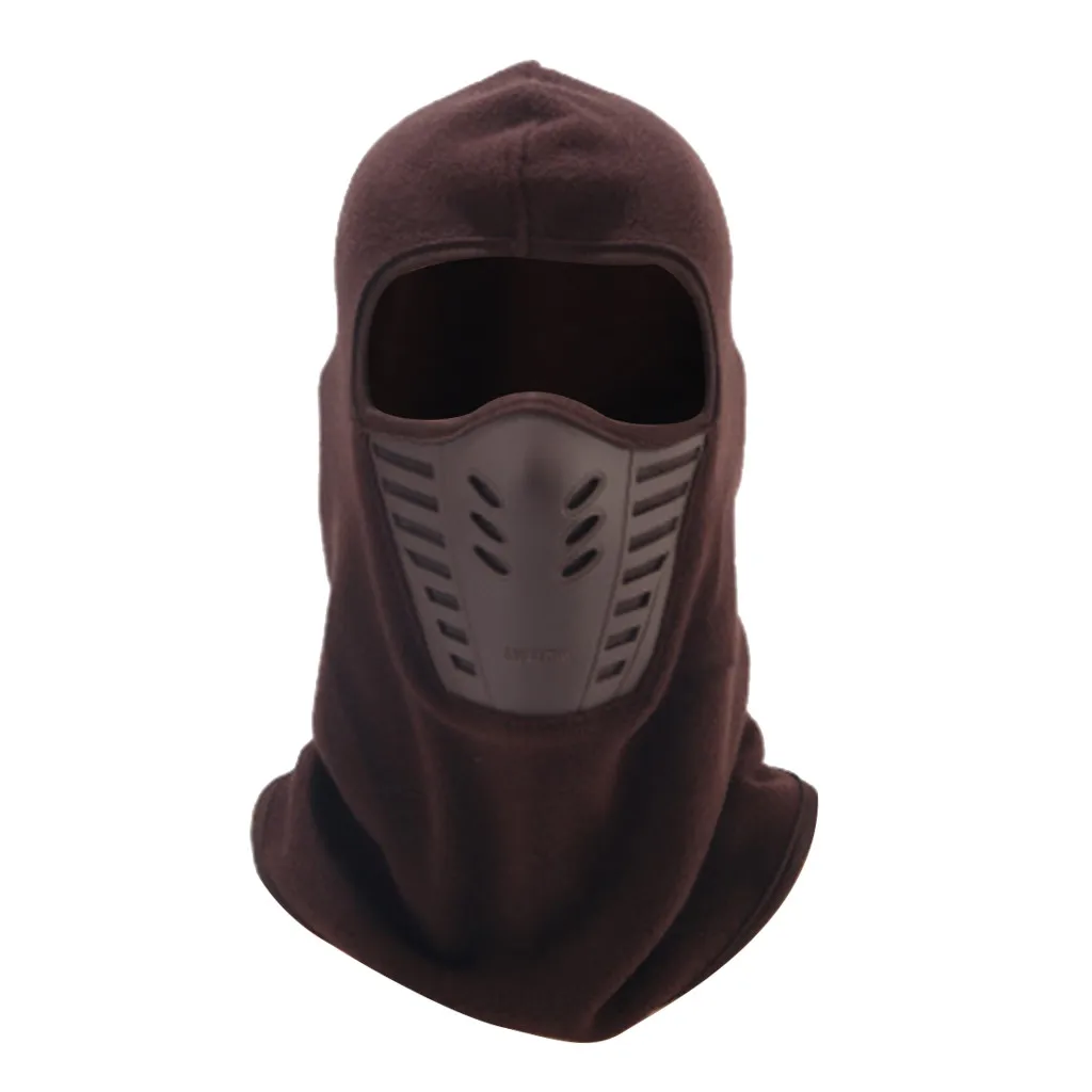 Велоспорт зима флис теплый Полный лицевой чехол Анти пыль ветрозащитная Лыжная