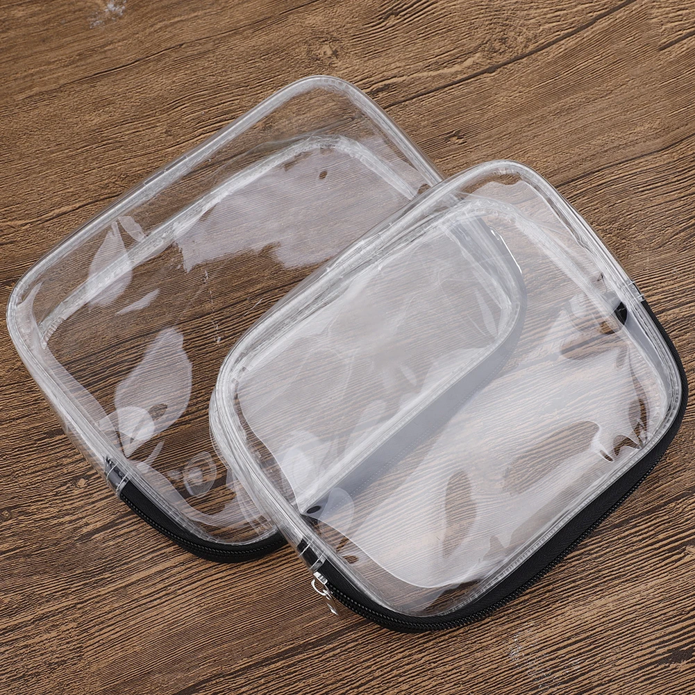 Дорожные прозрачные косметички из ПВХ на молнии портативная Водонепроницаемая