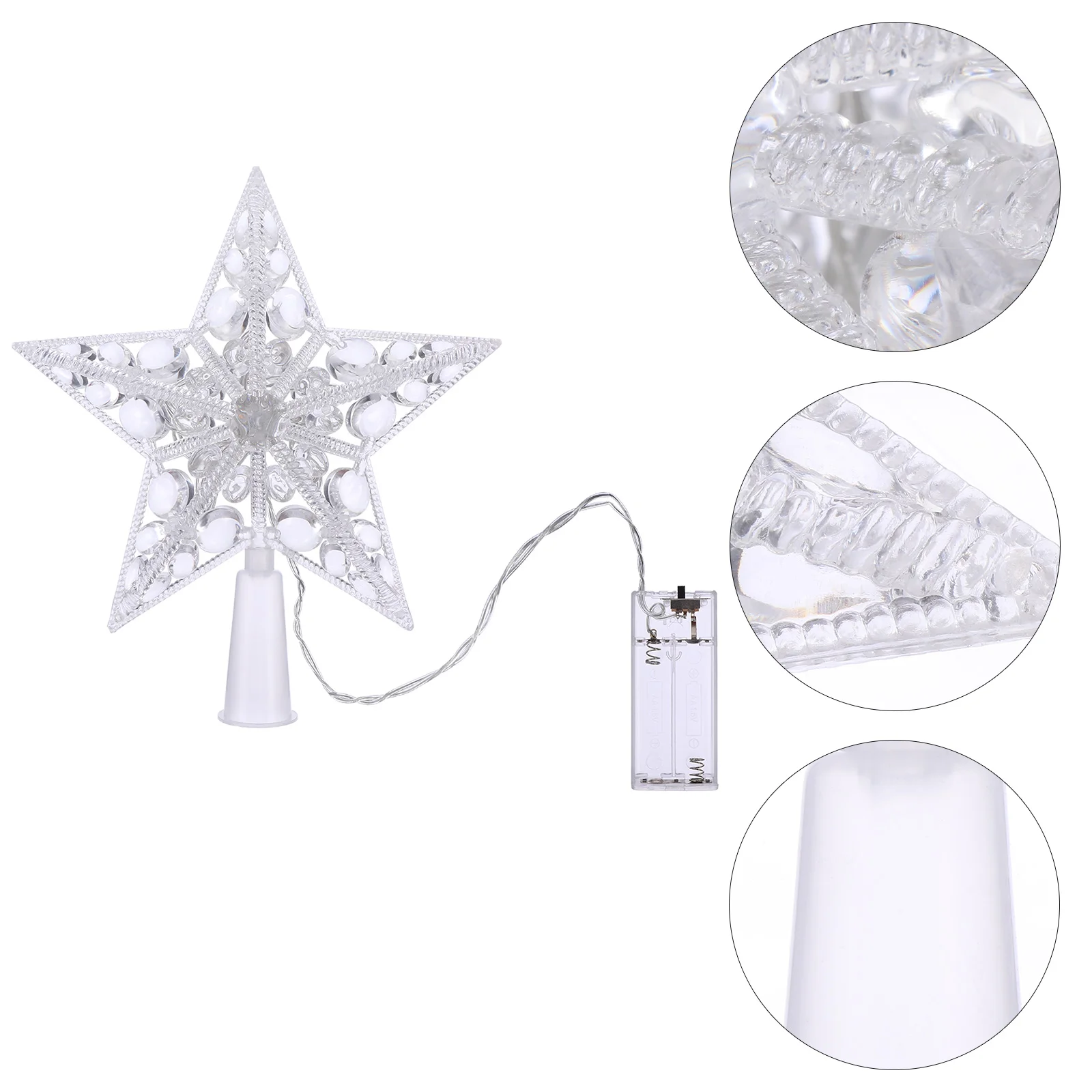 

1 шт. Топпер для рождественской елки светильник ящаяся елка, украшение для рождественской елки