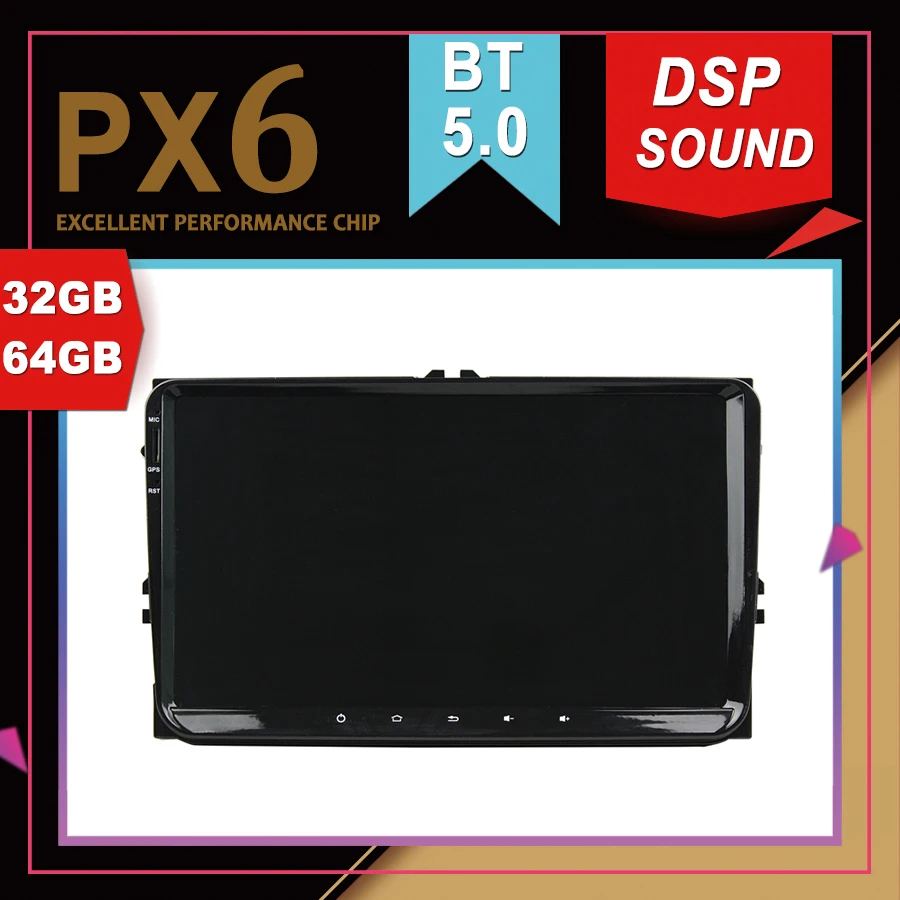 PX6 Отличная производительность Android 9 0 Автомобильный мультимедийный GPS для