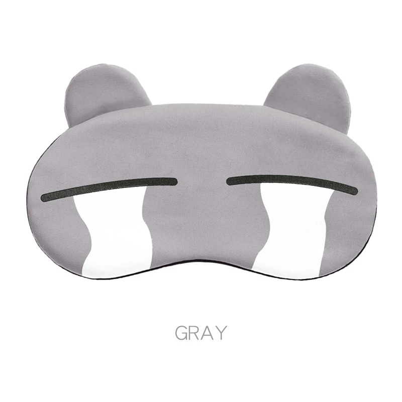 K4-gray Мультяшная маска для сна, хлопковая маска для глаз, маска для сна, повязка на глаза, милая маска для сна, маска для отдыха в путешествии, повязка на глаза для детей, повязка на глаза, повязка на глаза - Цвет: K4-gray