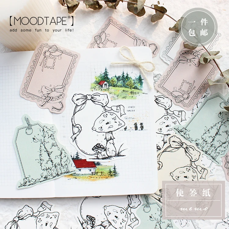 Moodtape лента washi блокнот для заметок на клейкой основе упаковка этикеток лес Скрапбукинг Альбом diy ручной работы Украшение Маскировочные наклейки бумажные ленты