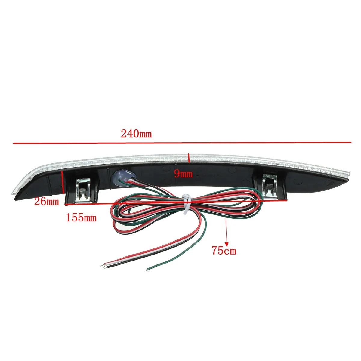 

New 2x Car Rear Bumper Reflector LED Brake Stop Light For BMW 5 Series F10 F11 F18 520d 520i 523i 525d 528i 530d