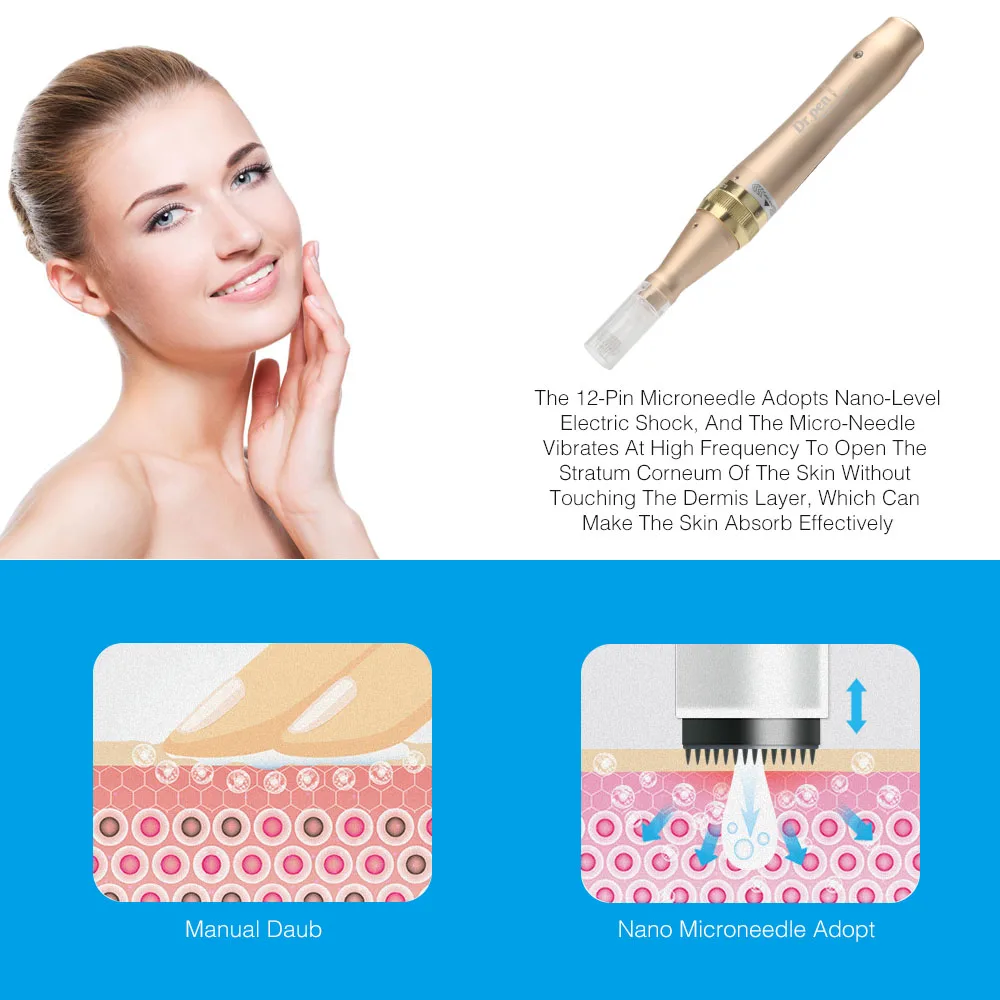 

Dr.pen M5-C Wired Electric Microneedle Pen Professional Derma skin care kits Auto Pen needle Cartridges Makeup Tattoo Tips