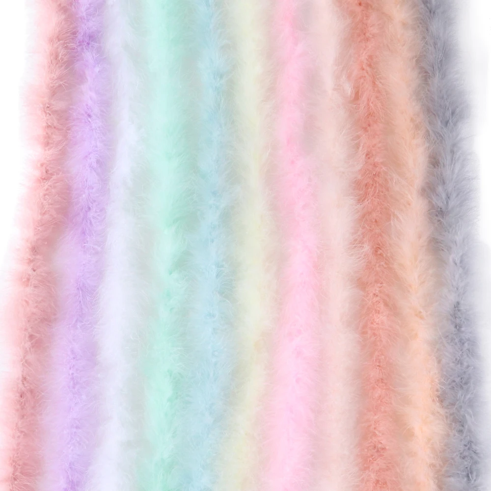 Кожаная розовая пушистая шаль с перьями индейки 2 метра | Дом и сад