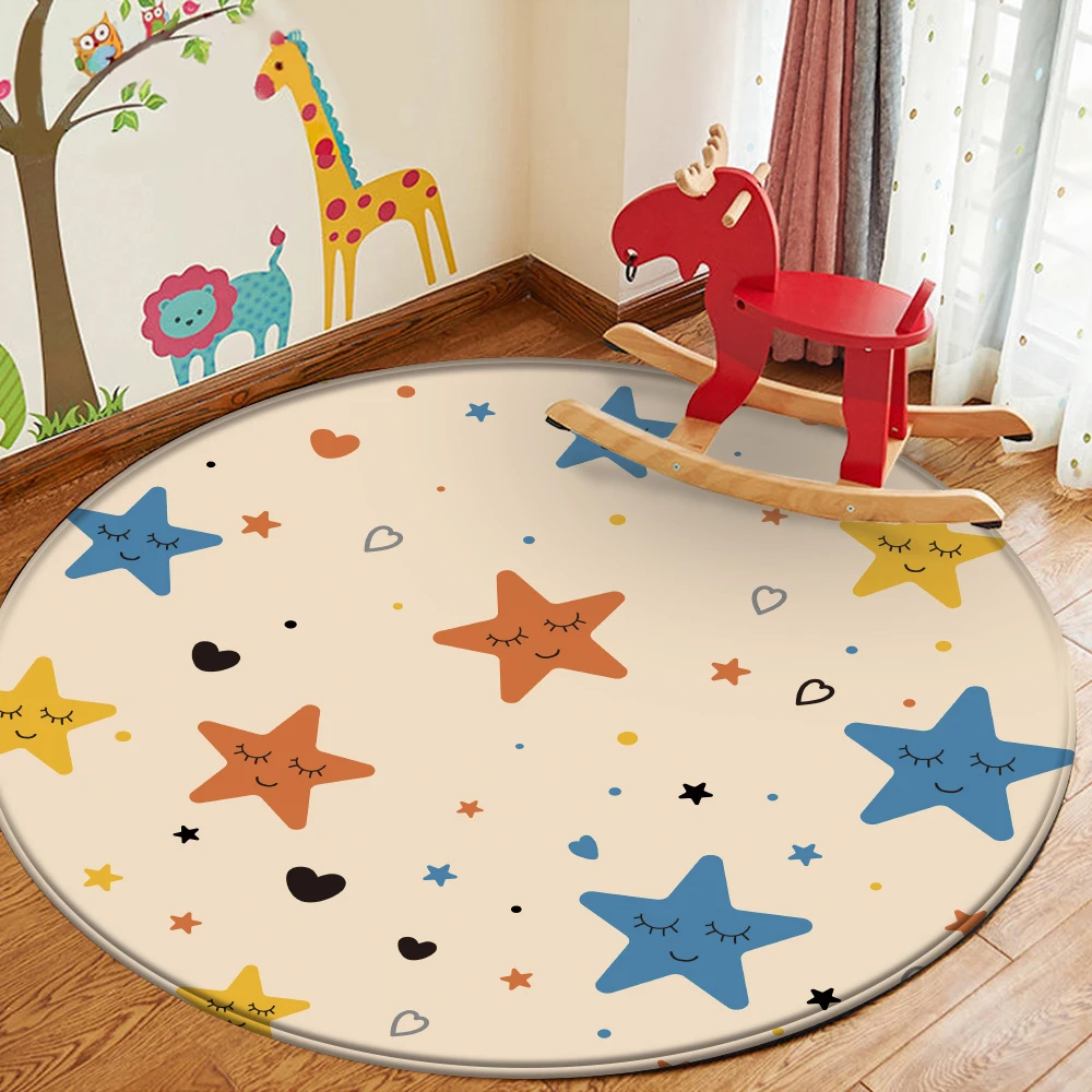 

Коврик 2021, лидер продаж, детский фланелевый ковер, детский коврик для обучения звездам, круглый ковер для детской комнаты