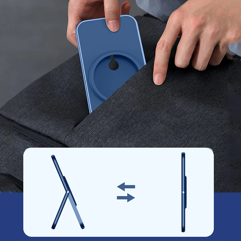 

Magnetic Charger Folding Phone Holder For iPhone 12 ProMax Mini Wireless Charging Magnet Bracket For Magsafe Charger Movie Stand