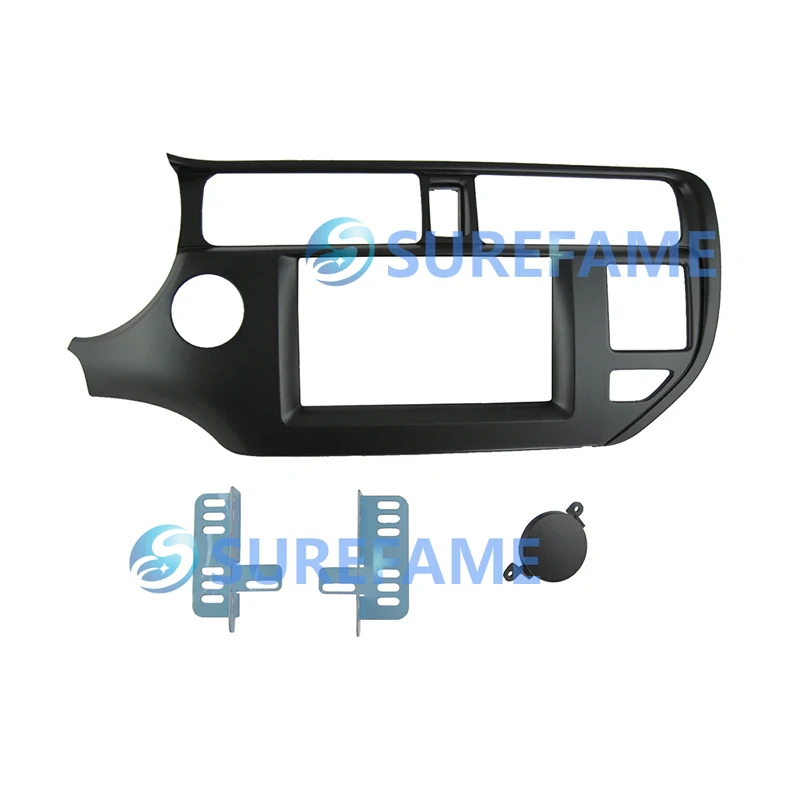 Двойная Din Автомобильная отделка объемная панель для KIA Rio K3 Pride 2011 + радио DVD