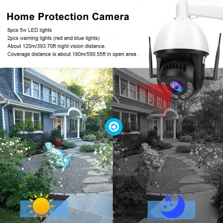 IP камера 100 240 В 1080P 30X зум AI 4G ночное видение Wi Fi IP66 PTZ|Камеры видеонаблюдения| |