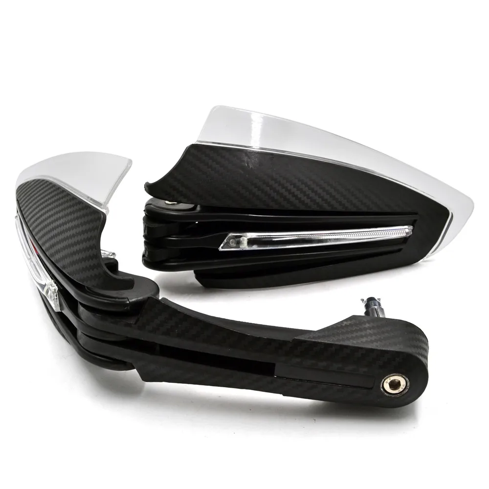 JAER Мотоцикл ATV 28 мм 22 мм Handbar желтый белый светодиодный фонарь Handguard ручной защита от ветра отражатель защита от падения рук