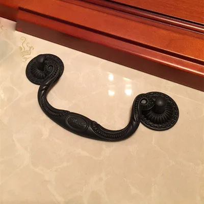 3.3'' 3.75'' Black Bail Pulls Dresser Knobs Handles Drawer Pull / Kitchen Cabinet Handle Furniture Hardware |
