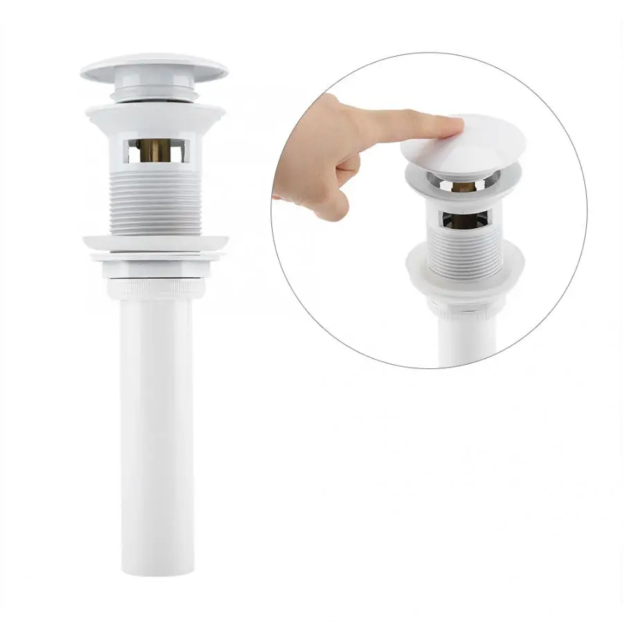 Набор для ванной комнаты кухонная раковина с белым покрытием латунный стопор