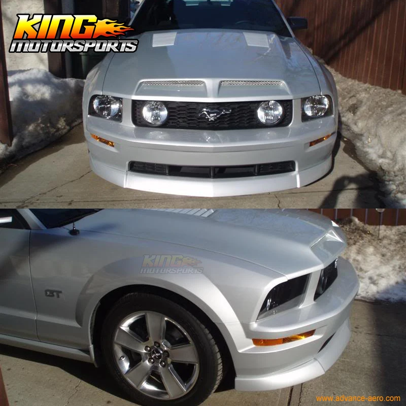 Подходит для 05 06 07 08 09 Ford Mustang V8 CV Уретановый передний бампер спойлер Глобальный Бесплатная доставка по всему