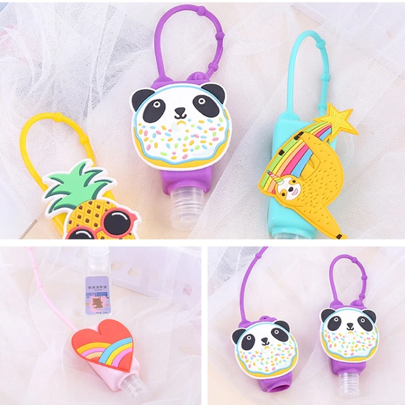 10 шт. силиконовый чехол для бутылки с рисунком ананаса панды|Многоразовые