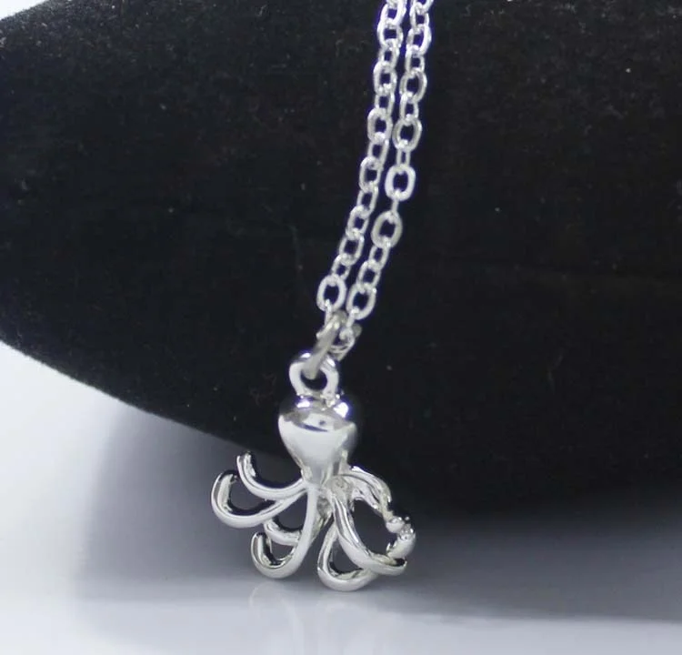 Модные креативные осьминог кулон ожерелье для женщин личности Подарочные
