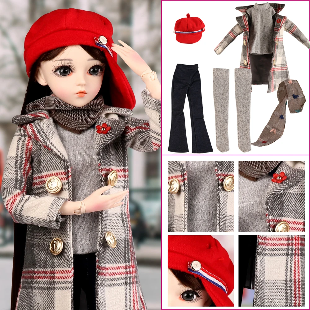 Комплект одежды для кукол платье аксессуары шарнирной куклы 60 см 1/3 полный