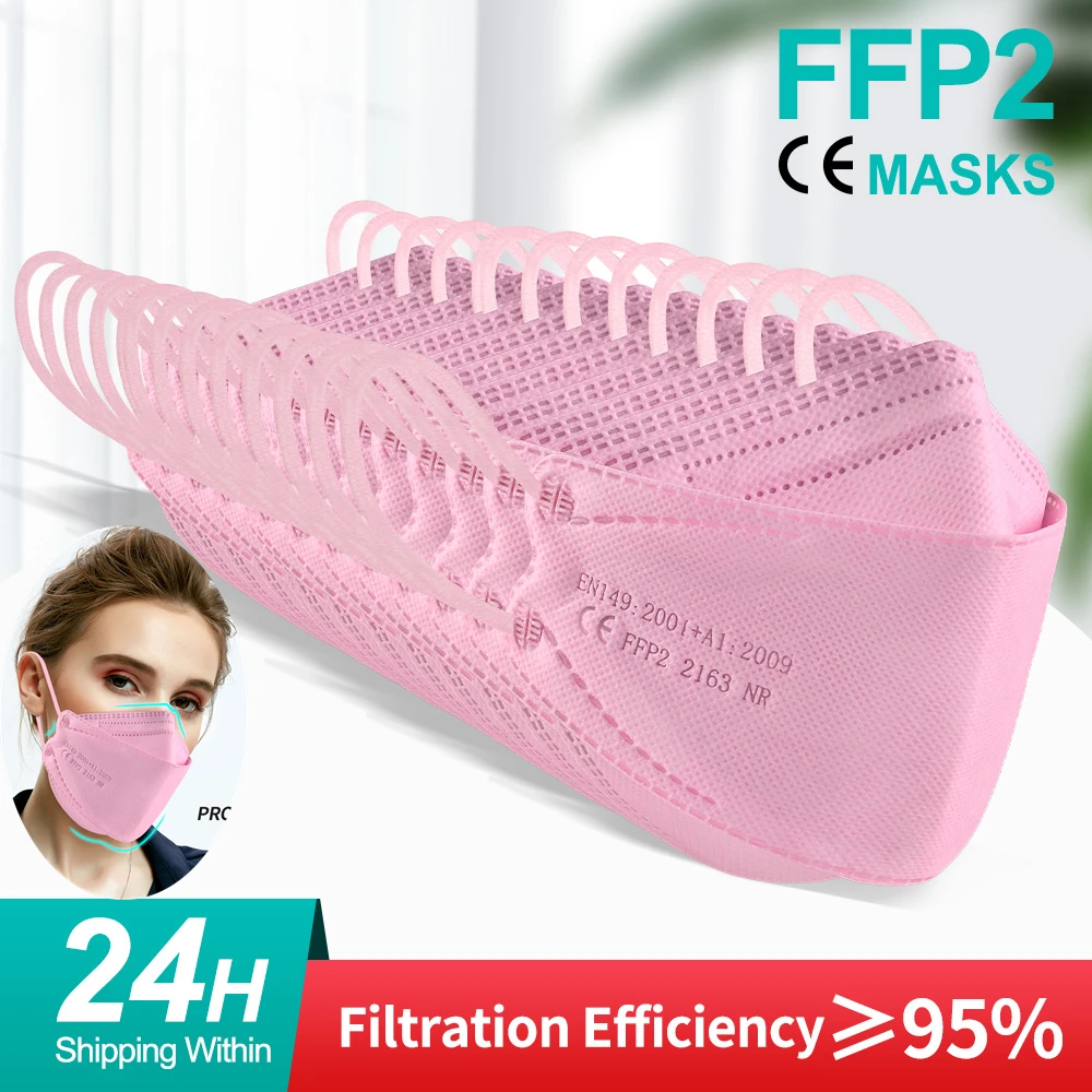 

FFP2 Mascarillas Homologadas fpp2 Approved Hygienic ffp2mask KN95 Mascarillas Colores Adult Face Mask Respirator Mask fpp2 Maske