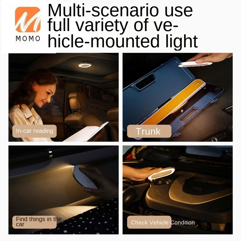 

Car Reading Lamp Strong Magnetic Led Car Vehicular Floodlight Interior Light Roof Light Trunk Light Universal