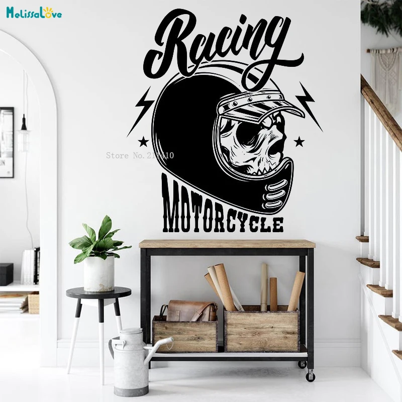 

Мотоциклетная гоночная Настенная Наклейка на шлем мотоциклетный крест художественная Наклейка домашнее украшение для мальчиков подростк...